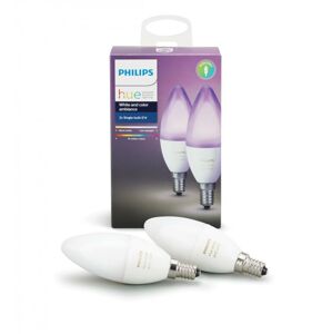 PHILIPS HUE Hue White and Color Ambiance LED žárovka E14 set 2ks 8718696695241 2x6W RGB