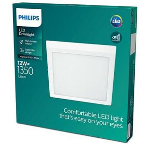LED Stropní přisazené svítidlo Philips Magneos 8719514328860 12W 1350lm 4000K IP20 21cm hranaté bílé