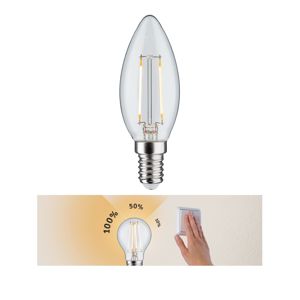 PAULMANN LED svíčka 2,5W E14 čirá 230 V 3-krokové-stmívatelné 285.72 P 28572