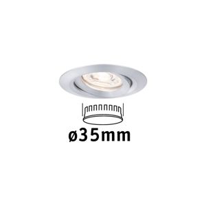 PAULMANN LED vestavné svítidlo Nova mini výklopné 1x4W 2700K hliník broušený 230V 942.96