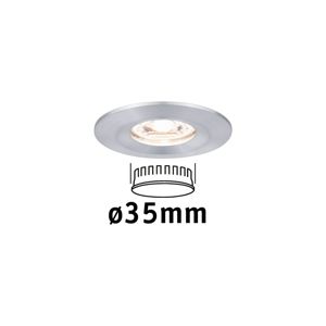 PAULMANN LED vestavné svítidlo Nova mini nevýklopné IP44 1x4W 2700K hliník broušený 230V 943.04