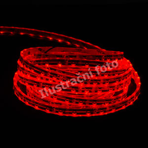 Schmachtl McLED LED pásek SMD335 červená, DC12V, IP20, 8mm, bílý PCB pásek, 60 led/metr 121.331.10.0